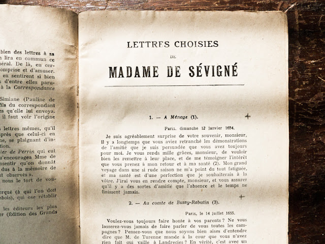 Vintage Madame de Sevigne book of letters