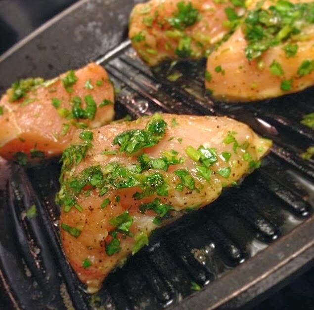 The Leggy Lemon CILANTRO + CARAMELIZED GARLIC CHICKEN