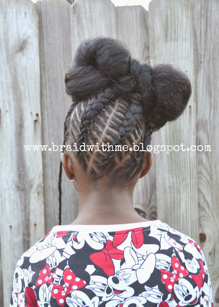 braid with natural hair "hair"