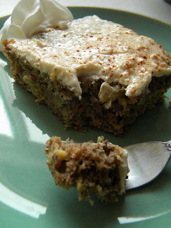 Hot Mess Cooking Pineapple Zucchini Cake with Cream Cheese Frosting
