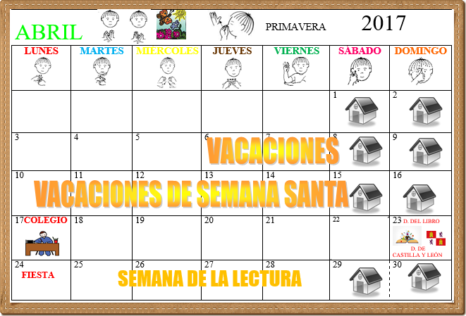 CALENDARIO ABRIL