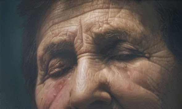 As incríveis pinturas hiper-realistas de Javier Arizabalo Javier Arizabalo pinturas hiper realistas retratos pessoas mãos