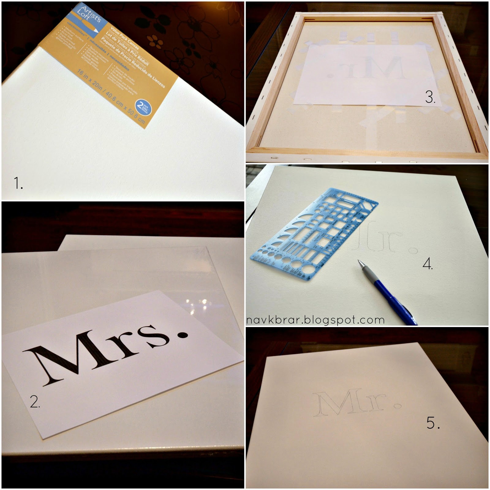 Mr and Mrs easy DIY signs black and white inspired by Pinterest