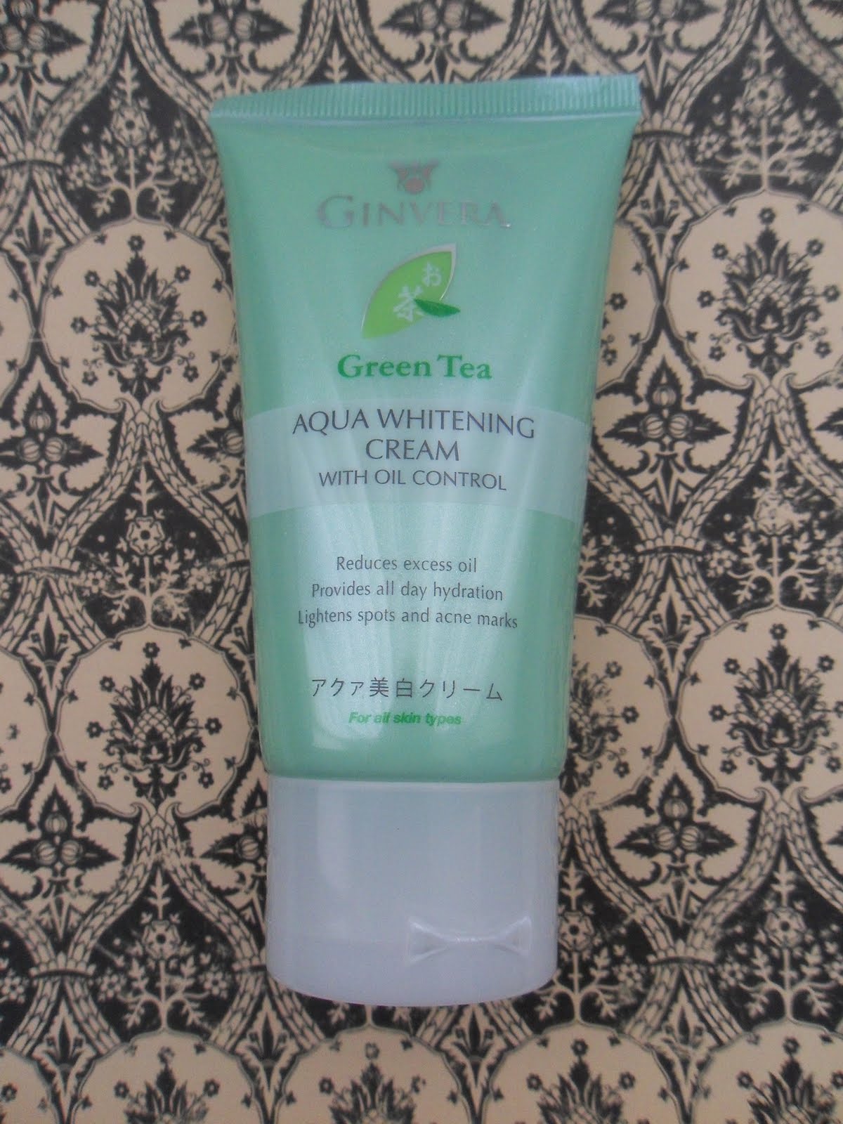 Sleepy Lah : Ginvera Green Tea Aqua Whitening Cream and 