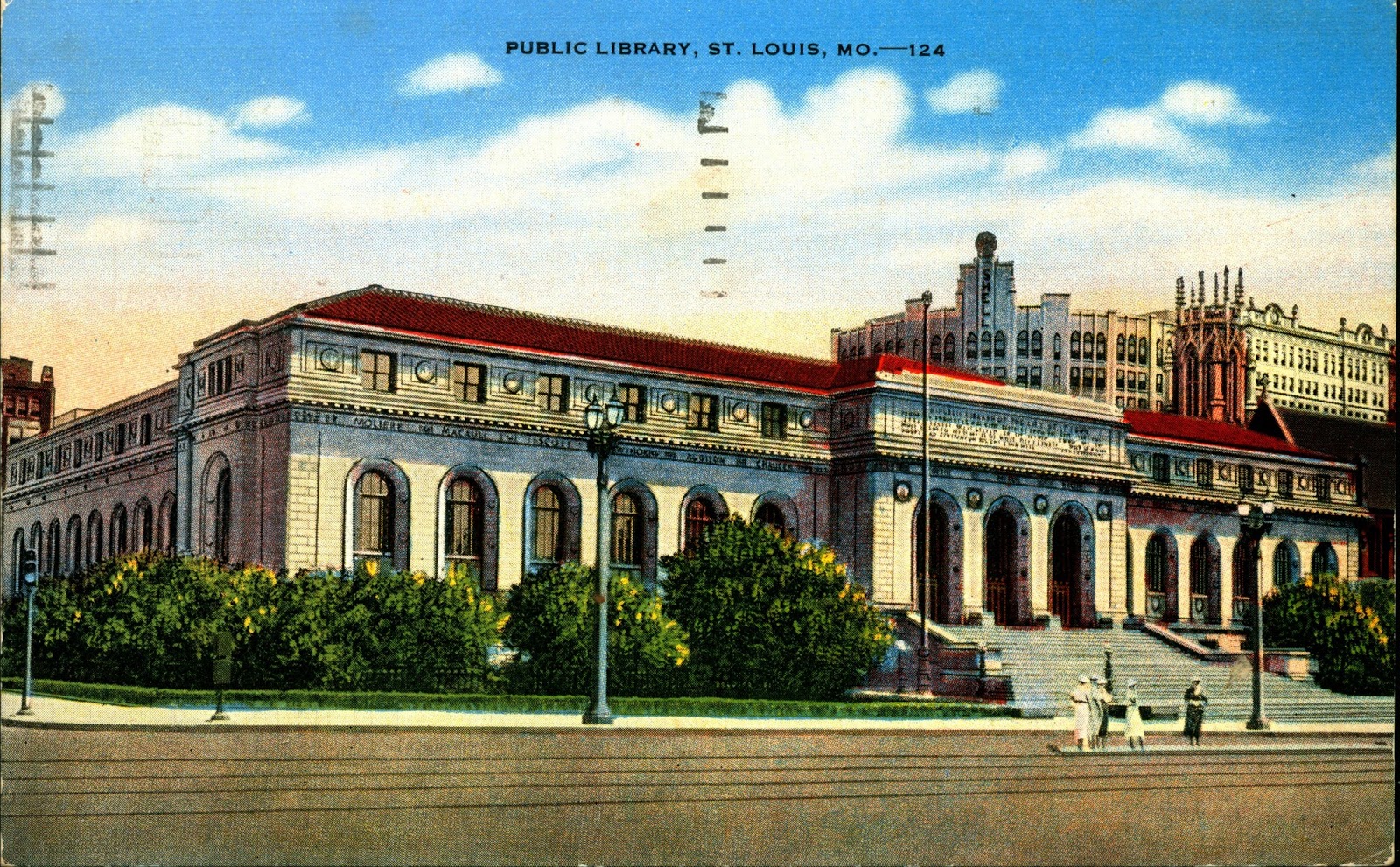 Library Postcards 1947 Public Library, St. Louis, Missouri