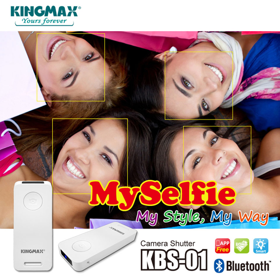 Take a group shot this Christmas with KINGMAX MySelfie KBS-01 Camera Shutter! KINGMAX MySelfie KBS-01 Camera Shutter