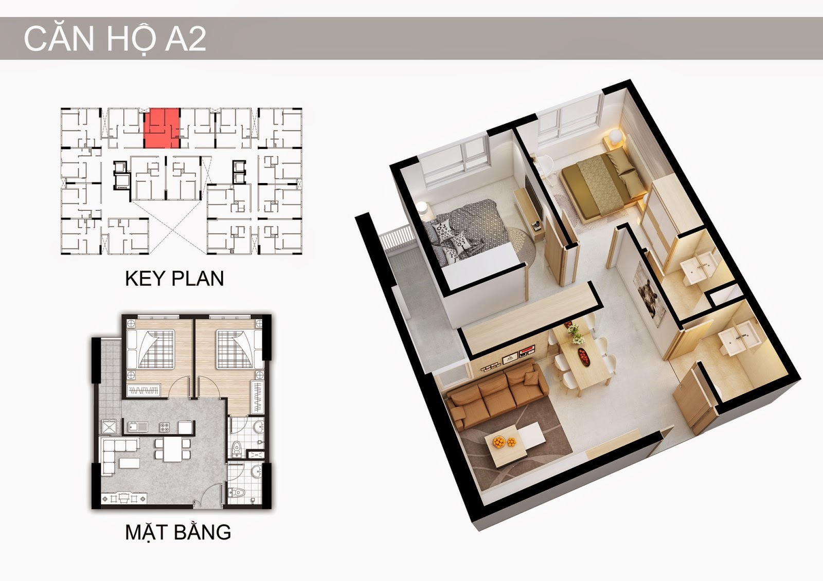Chung cư Chánh Hưng diện tích 55,7m2