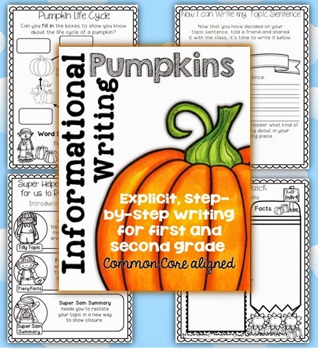 Information Writing Pumpkin Themed