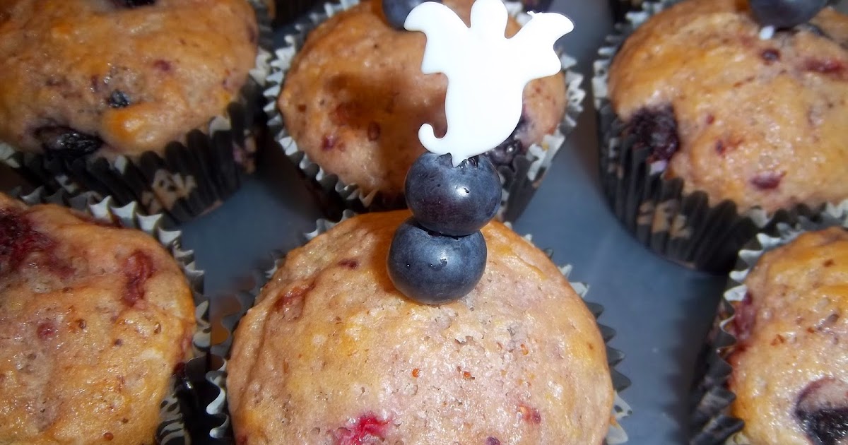 snacktimemom Mixed Berry Muffins, egg free