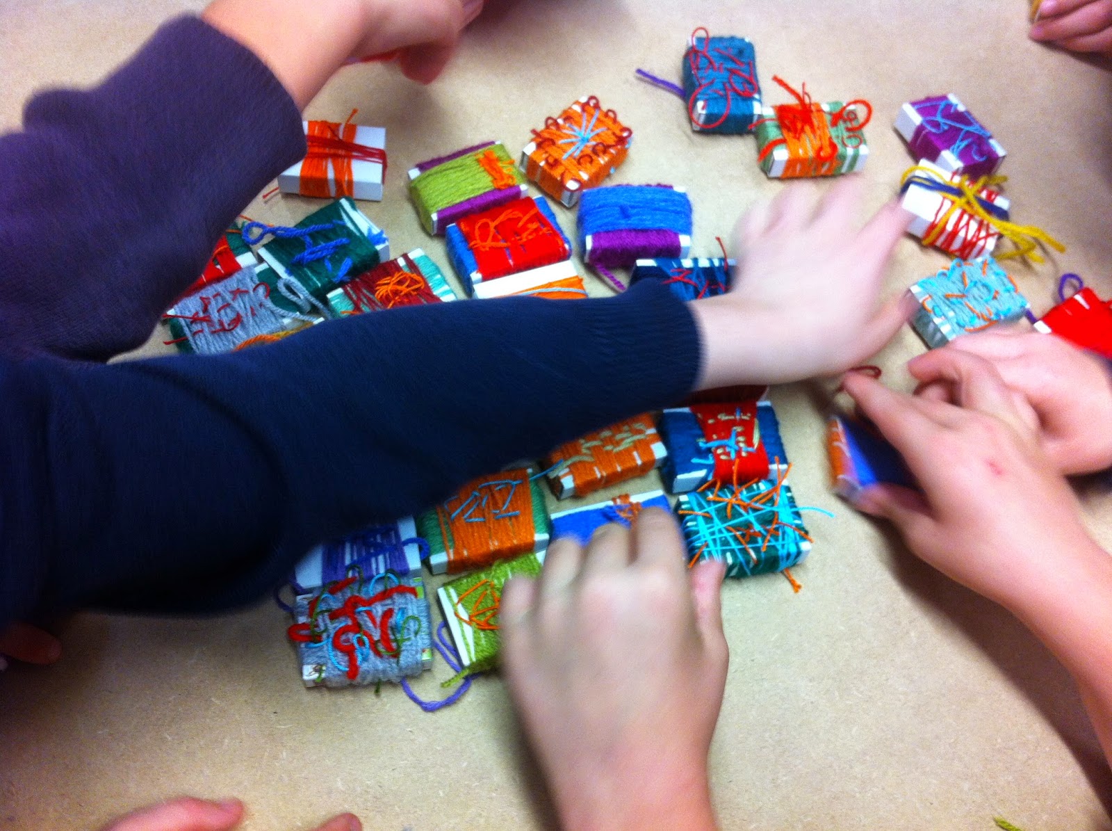 Matchbox wrapping textile project Years 1 - 4 Matchbox wrapping textile project Years 1 - 4 ... the first ones finished!