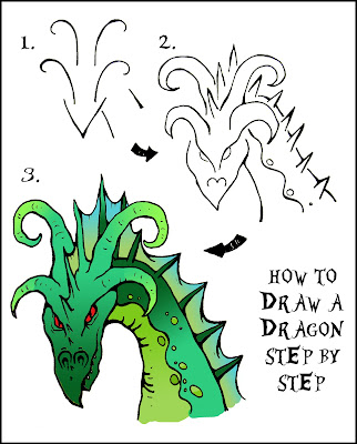 DARYL HOBSON ARTWORK: How To Draw A Dragon: Step By Step Art Guide