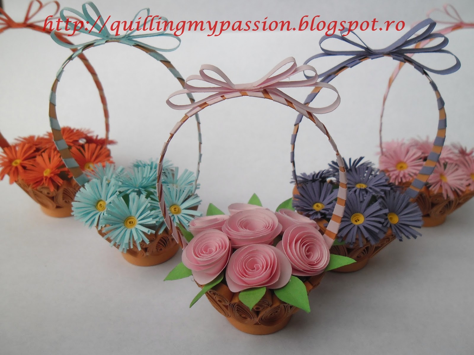quilling my passion basket with flowers