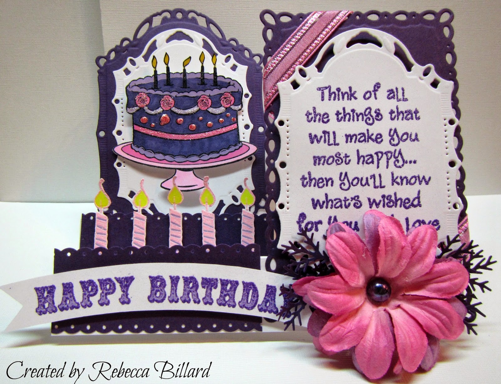 purple birthday cards