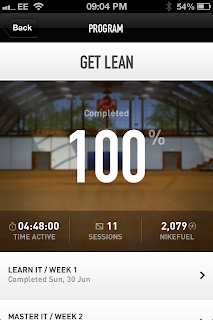 Nike + Kinect Training App iPhone