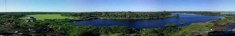 "La Laguna Escondida" vista panorámica desde arriba