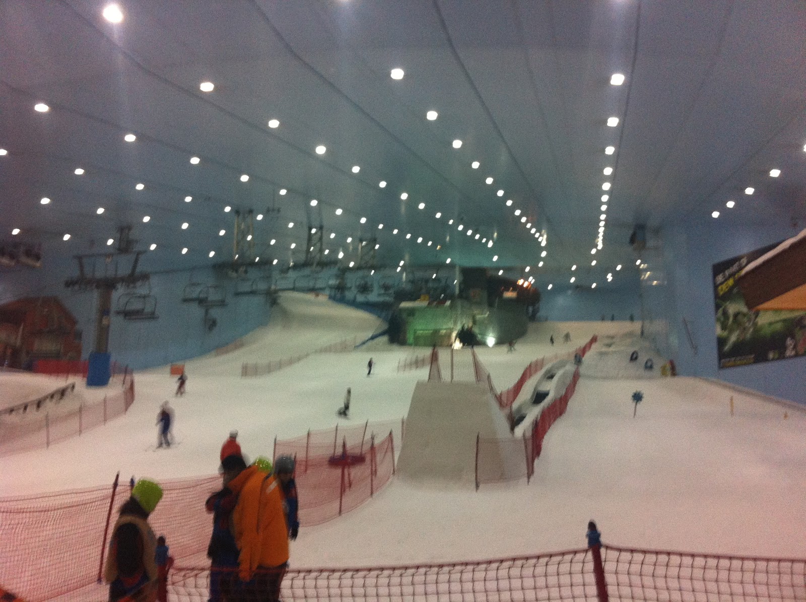 Jim & Happy Skiing in Dubai, can you believe it!