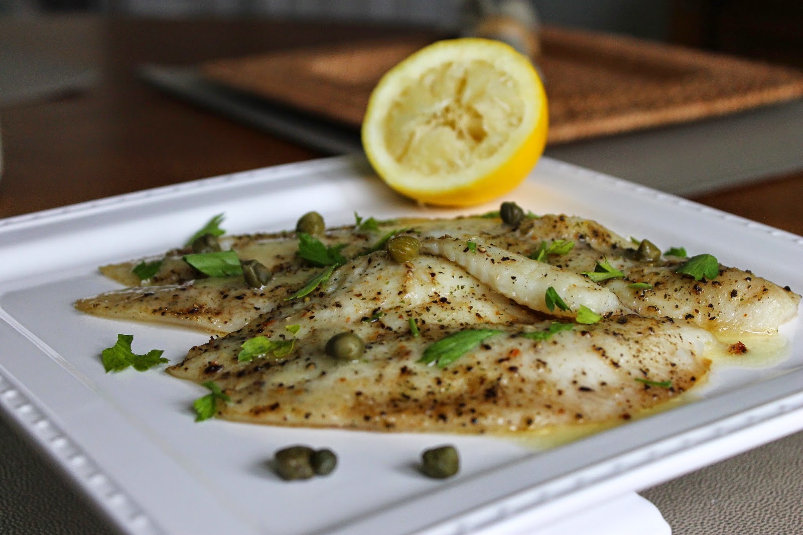 Mary in the Kitchen Baked Fish with Lemon Butter & Capers