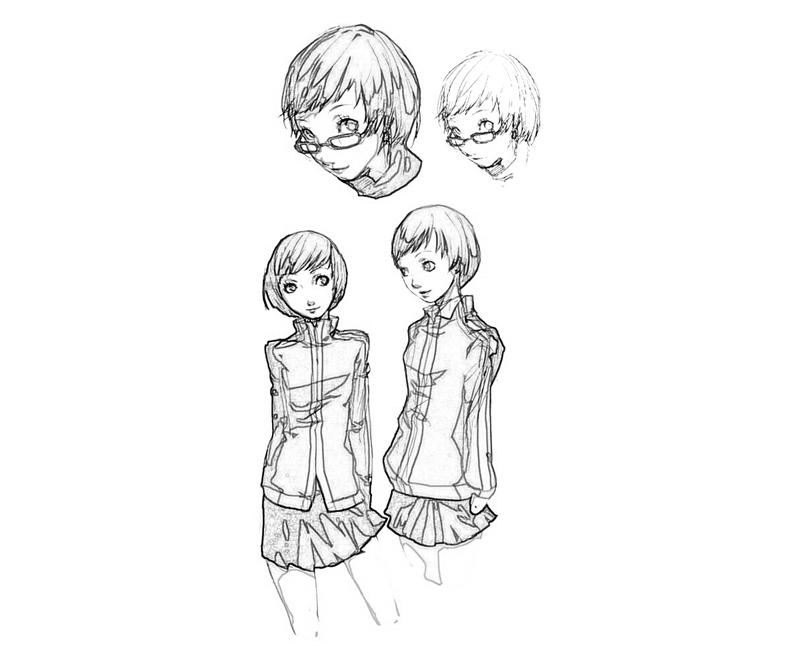 Chie Satonaka Skecth Coloring Pages chie-satonaka-skecth-coloring-pages