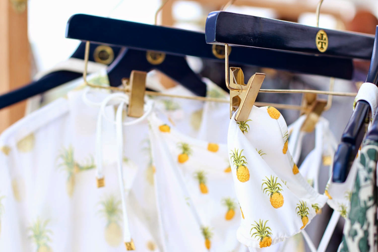 tory burch preview tory burch, pineapple swimsuit
