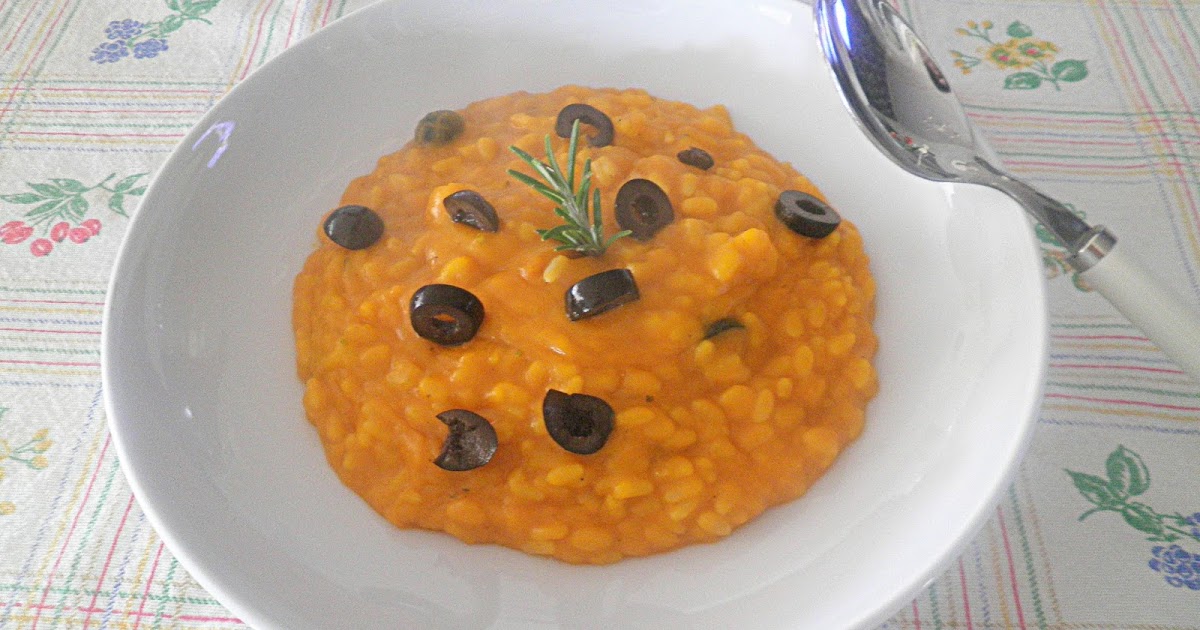 La cucina di Molly RISOTTO ALLA CREMA DI ZUCCA E OLIVE NERE