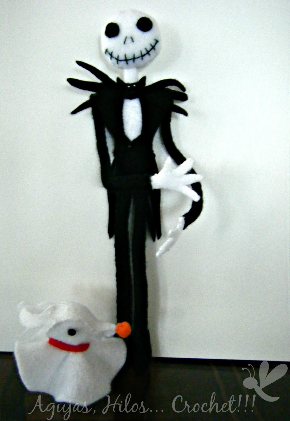 Reto Tim Burton Cumplido!!! Jack Skellington y Zero Agujas, Hilos