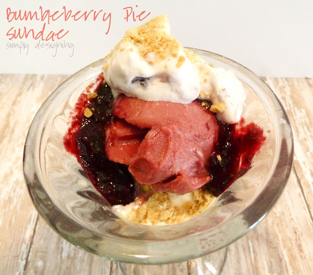 Bumbleberry Pie Sundae - such a yummy summer fruity sundae treat!  #myplatinum #sponsored #fruit #icecream