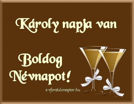 November 4 - Károly névnap
