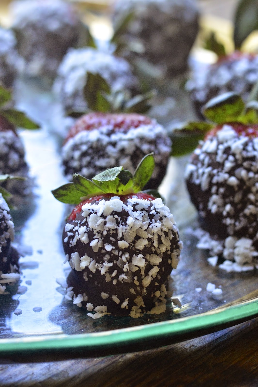 Chocolate Covered Strawberries with Coconut Virtually Homemade