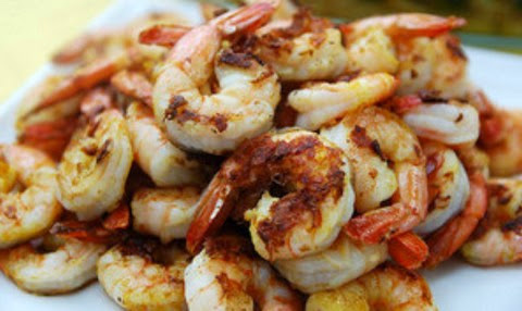 Lemony Grilled Prawns with Curry Powder