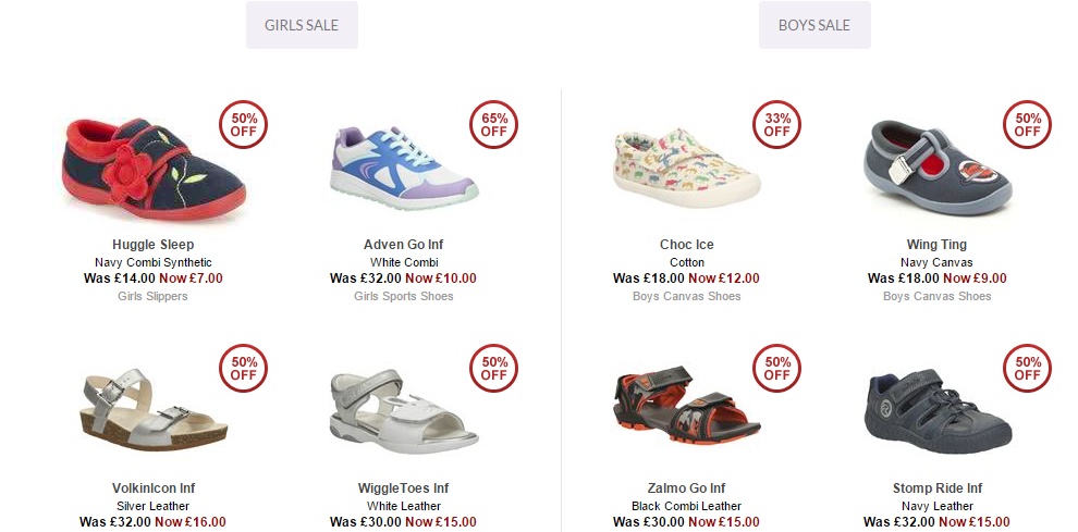 clarks voucher in store