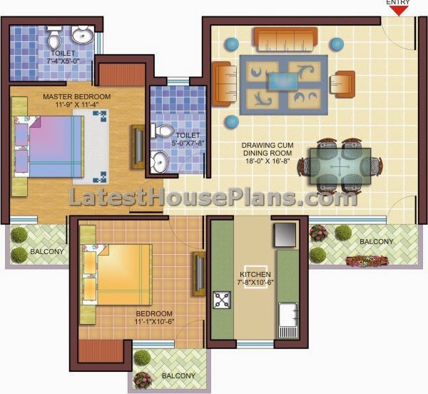 Double bedroom apartment house floor plans | Latest House Plans and ... Double bedroom apartment house floor plans | Latest House Plans and ...