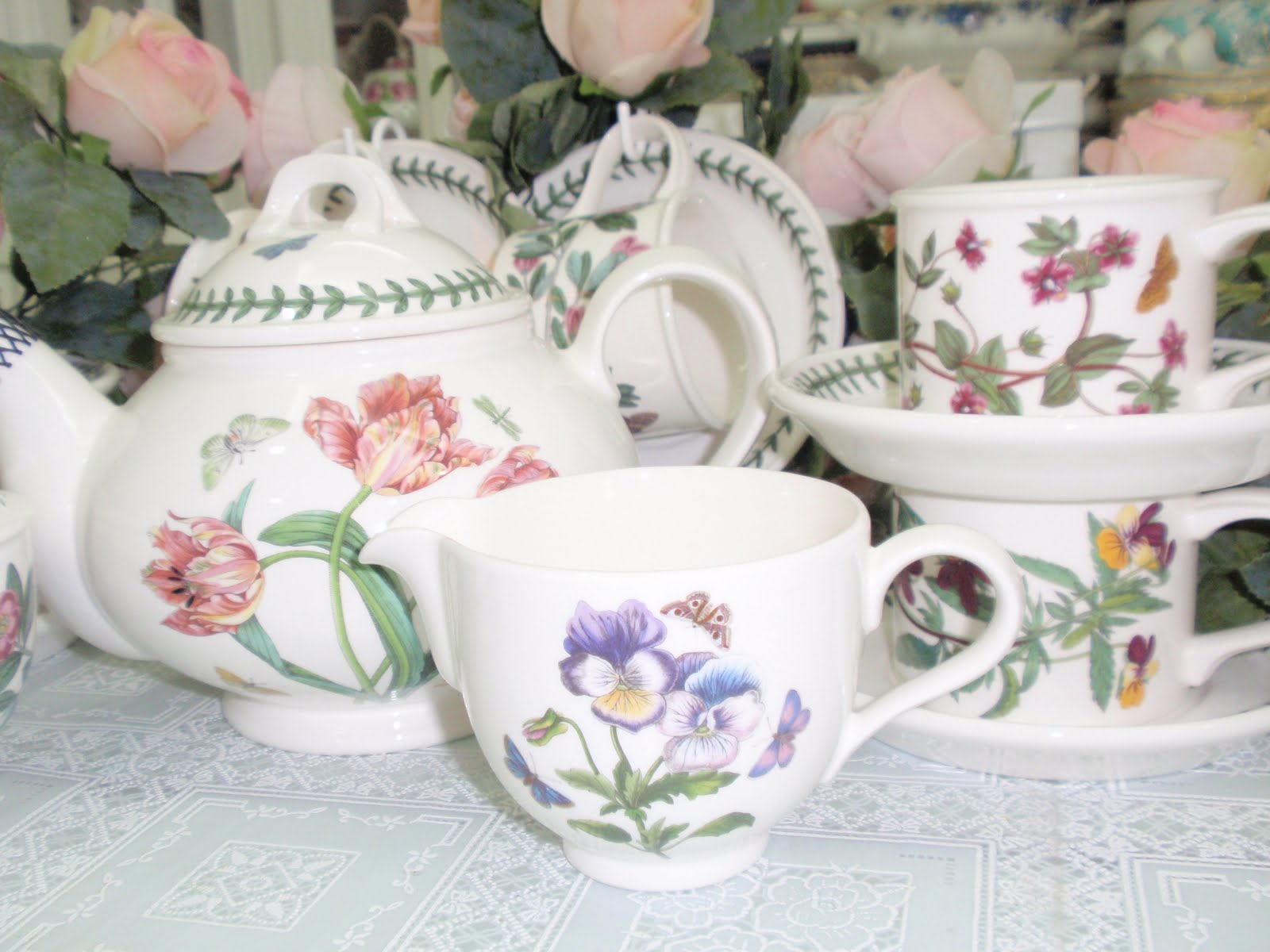 Lovely Treasures from English Garden Portmeirion Botanic Garden Tea Set