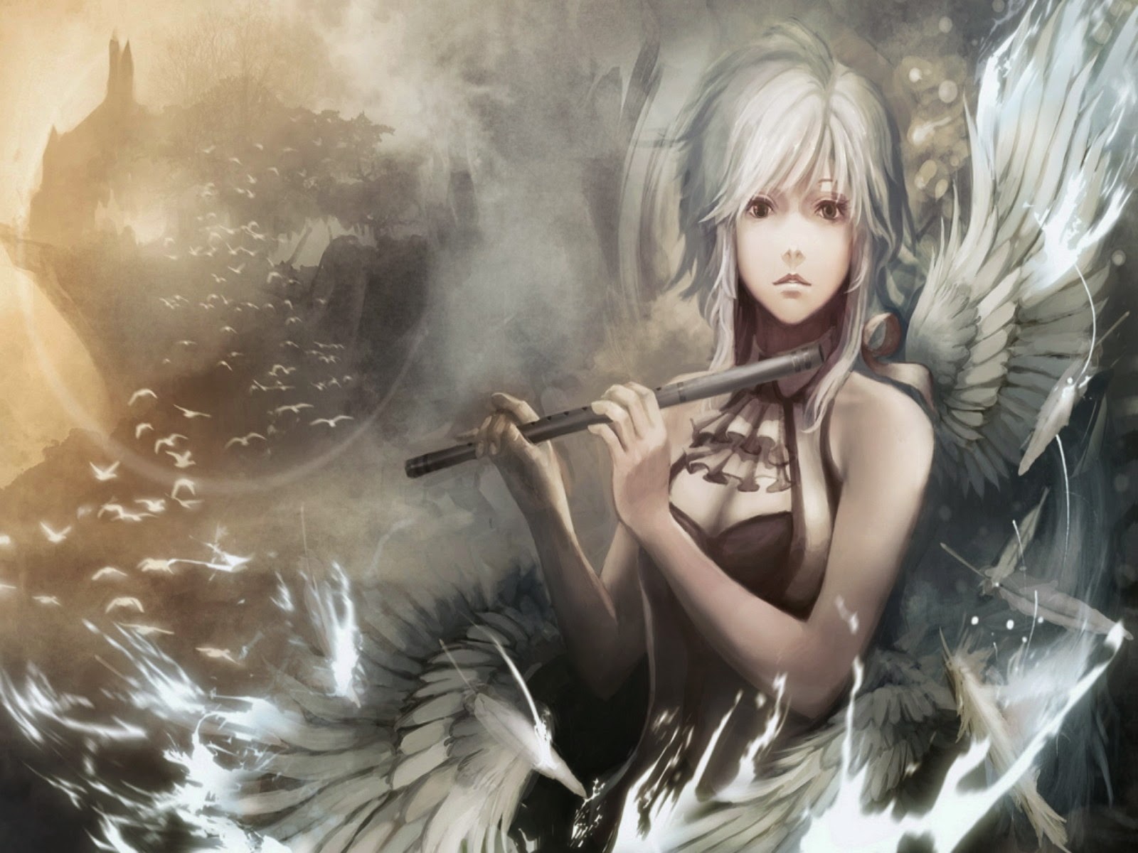 Wallpaper Gadis Anime Bersayap Wallpaper Gadis Anime Bersayap