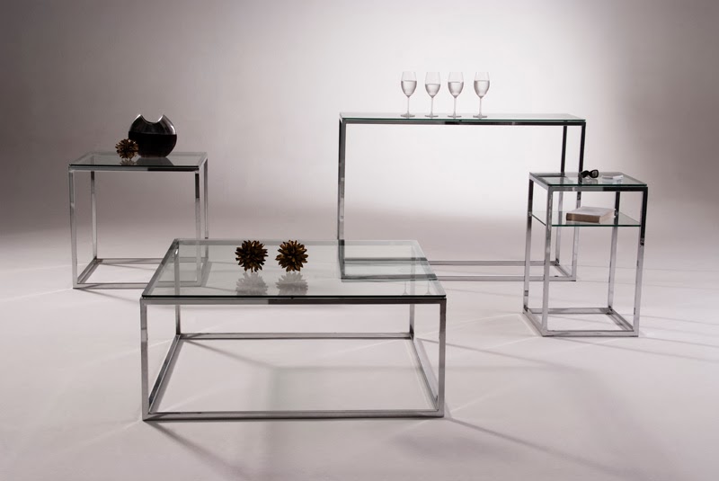 Mesa de centro, lateral e aparador em aço inox e vidro Design Inox Armario Nancy Antiguo ~ Mesa de centro, lateral e aparador em aço inox e vidro Design Inox