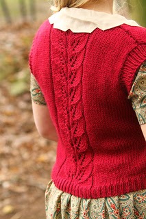 Knitted sweater vest
