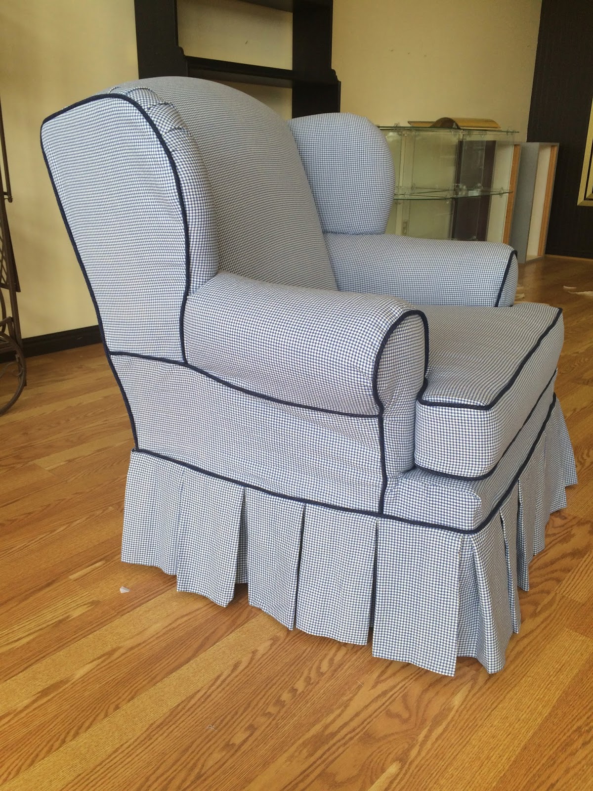 The Sewing Nerd Slipcovers Gingham style