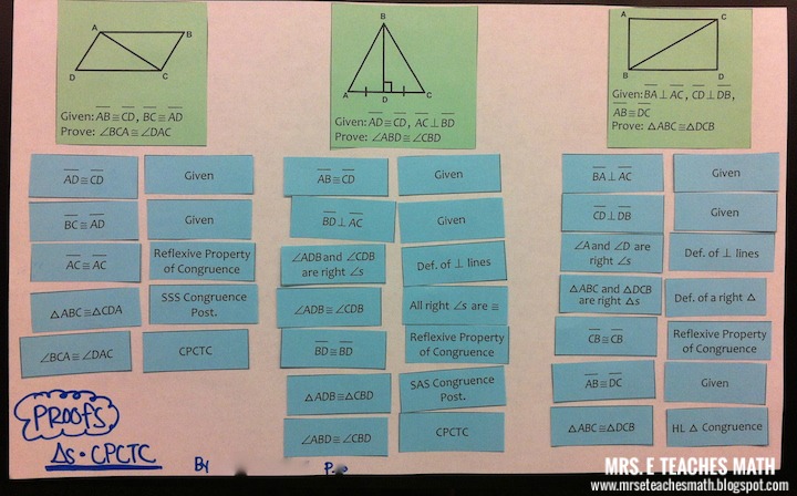 geometry proofs cheat sheet