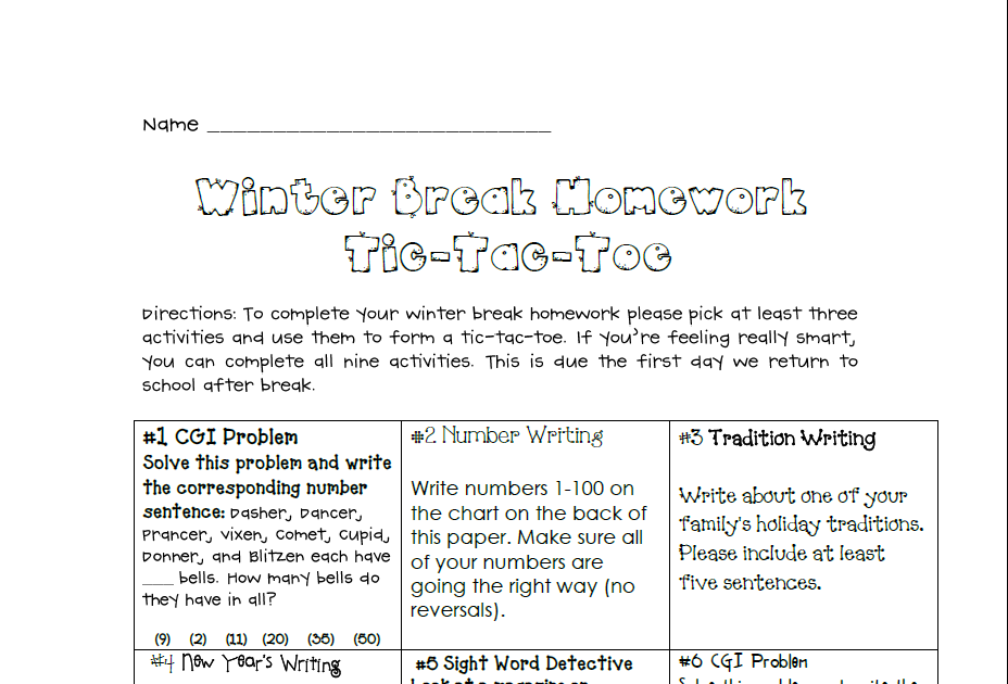 winter break assignment 1 Komensky grade level winter break assignments here are the fantast i c f i rst grade' s wi nt er break assignment s: during this year’s winter break. winter break assignment 1 Komensky grade level winter break assignments here are the fantast i c f i rst grade' s wi nt er break assignment s: during this year’s winter break.
