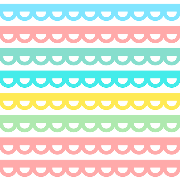 Free digital scalloped border scrapbooking paper ausdruckbares