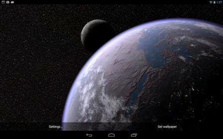 Earth Live Wallpaper with 3D parallax effect Earth Live Wallpaper with 3D parallax effect