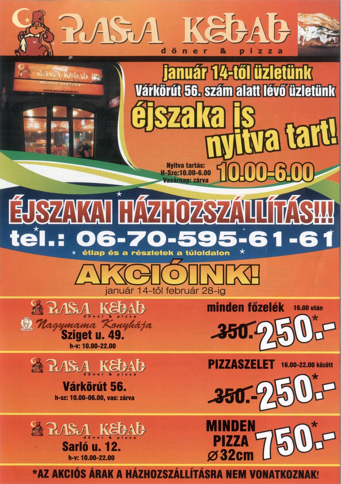Székesfehérvári Étlapok Pasa kebab étlap 7. hét