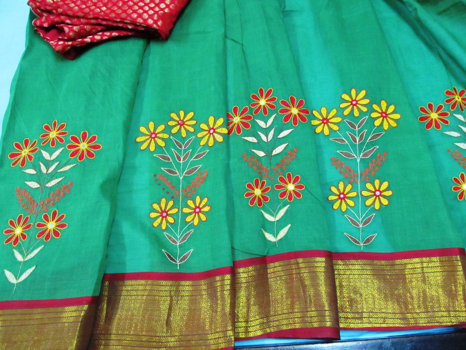 Saree Hand Embroidery Designs Hand Embroidery