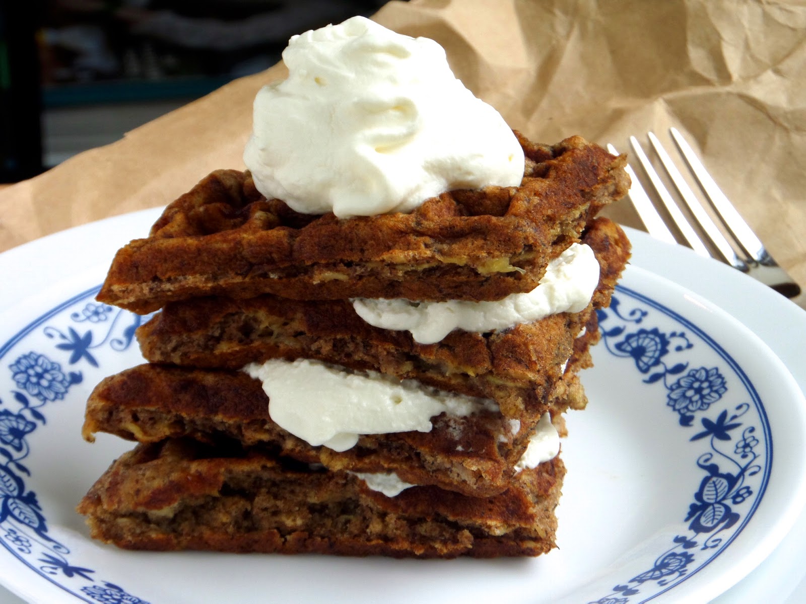 Becki Melvie Banana Oat Waffles
