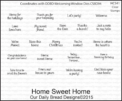 Our Daily Bread Designs Stamp set: Home Sweet Home Our Daily Bread Designs Stamp set: Home Sweet Home