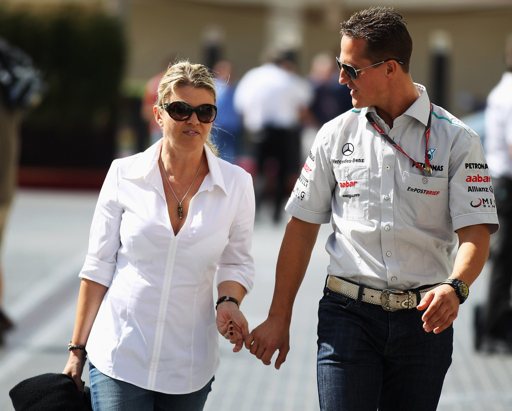 Sport Stars Gallery: Michael Schumacher With His Wife Corinna Schumacher Nice nice Photos 2013