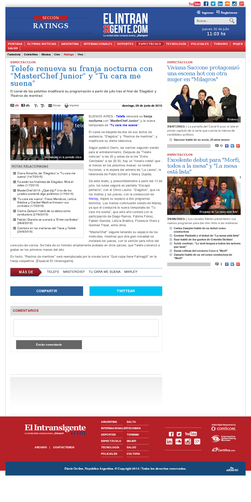 Masterchef Horario Telefe Seguridad Informatica