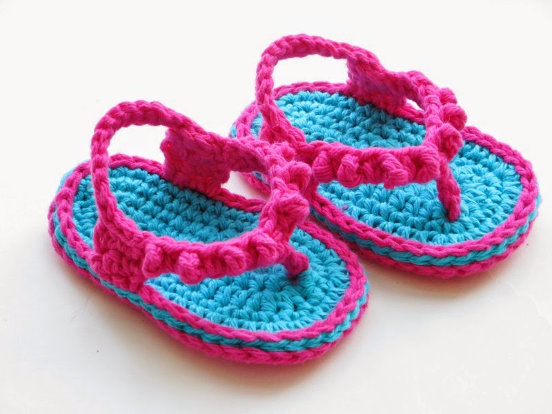 Crochet Dreamz: Crochet Flip Flops Pattern for Baby, in ...