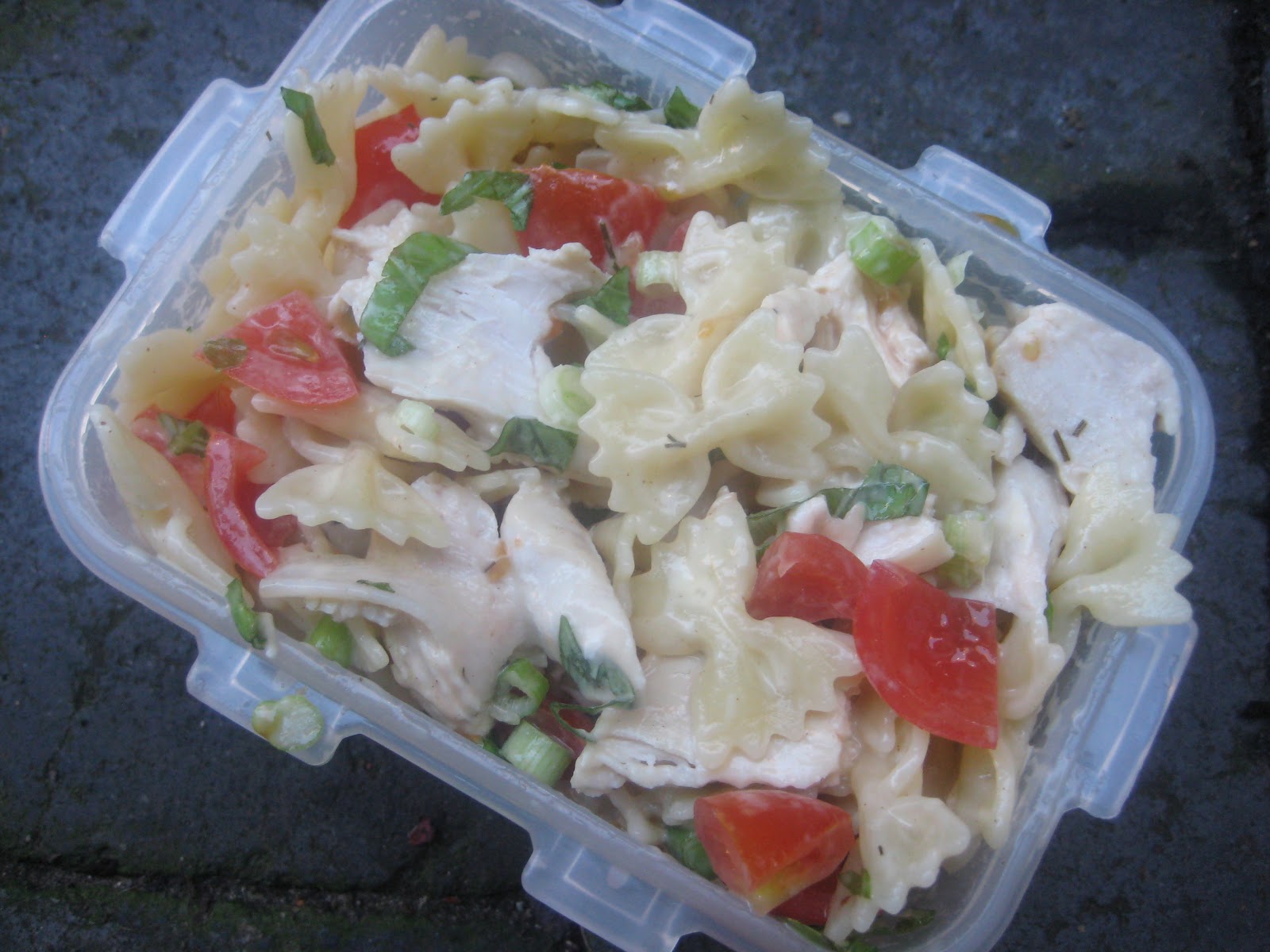 Lemon and Cheese Honey Mustard Chicken Pasta Salad