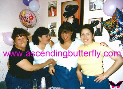 Ascending Butterfly Birthday with mom and aunts