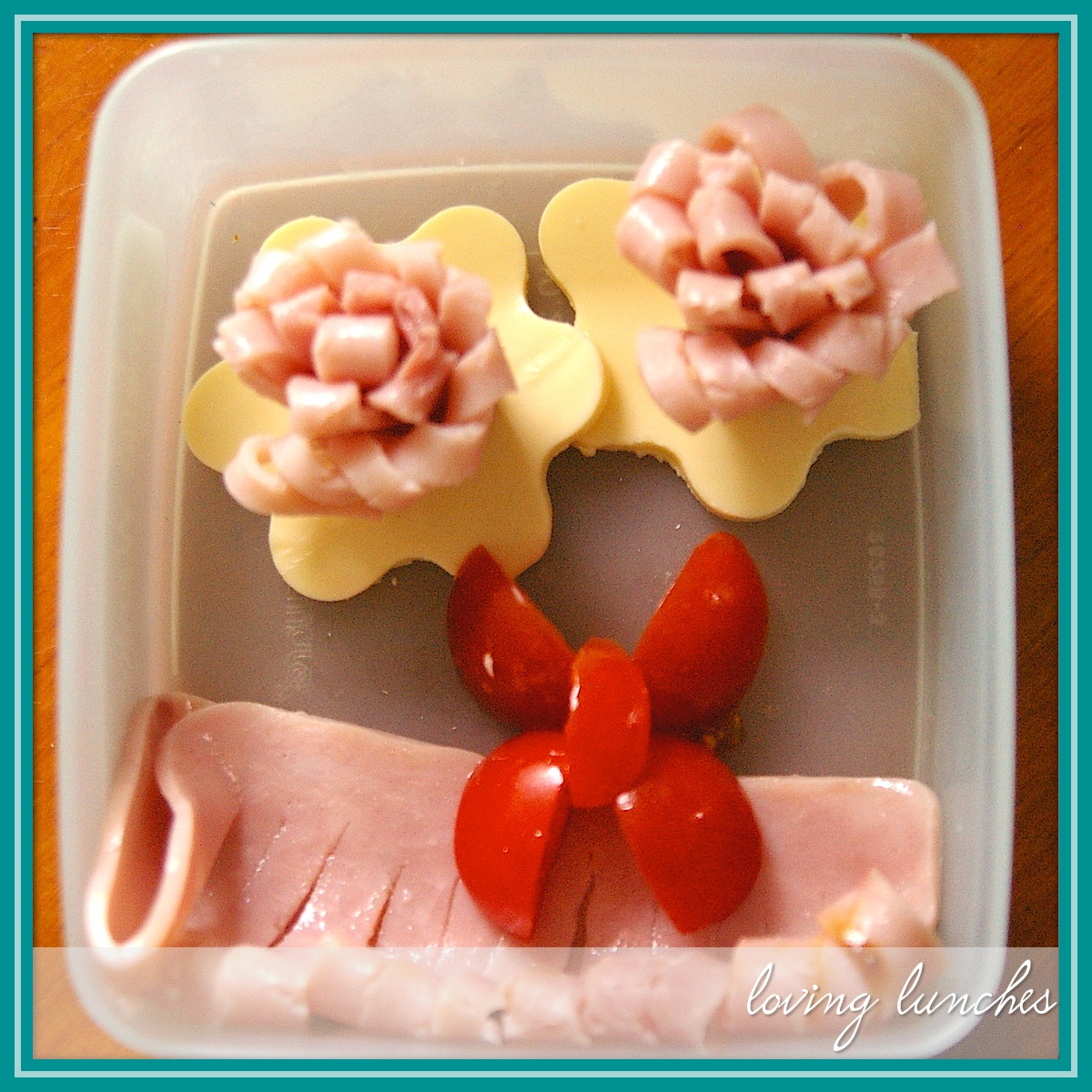 Loving Lunches Ham Flowers